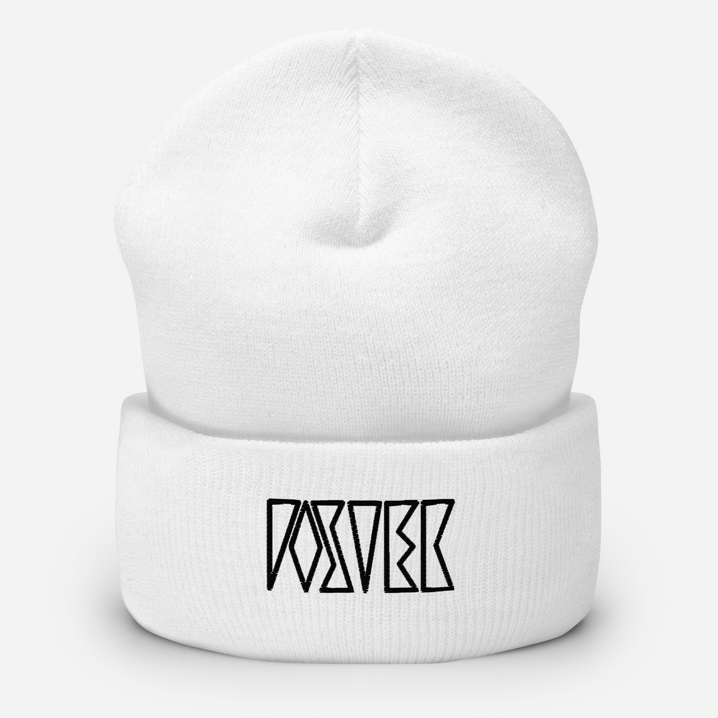 logo beanie white