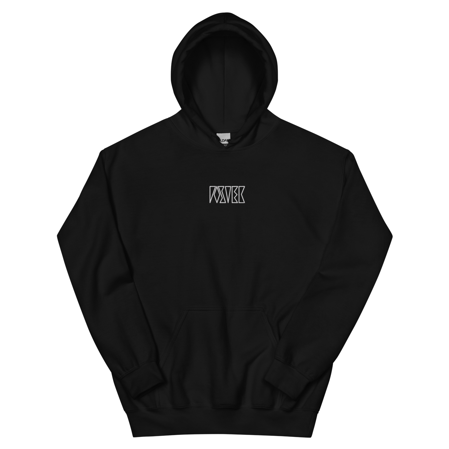 logo hoodie black